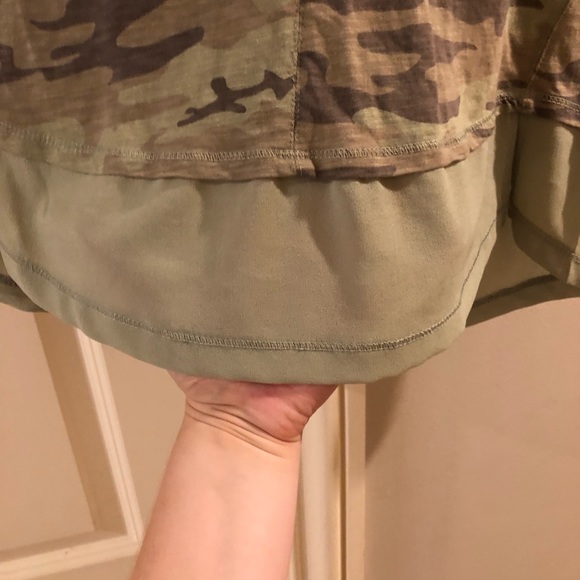 Camo shortsleeved shirt size medium but fits more toward small! - Picture 3 of 4